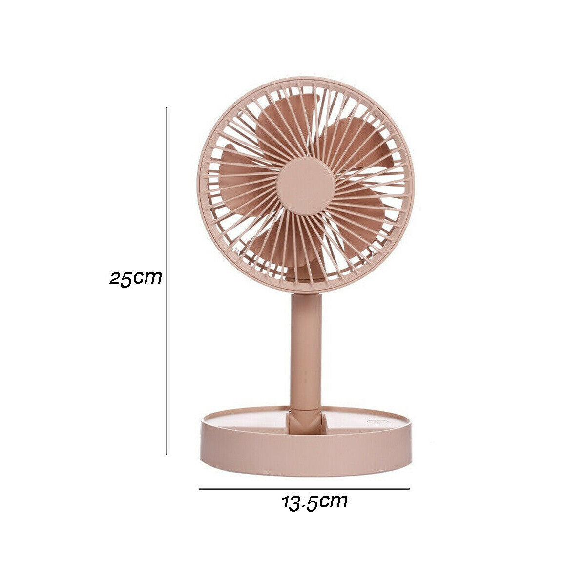 MINI VENTILATORE PIEGHEVOLE DA VIAGGIO RICARICABILE USB REGOLABILE TE-B0336
