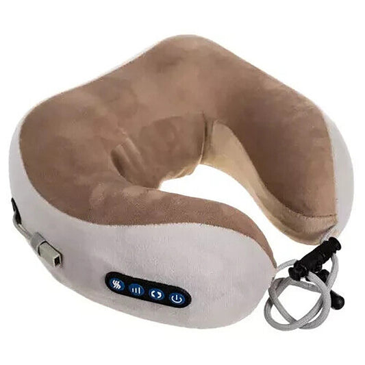 COUSSIN DE MASSAGE CERVICAL PORTABLE POUR LE COU, VOYAGE, VOITURE, RECHARGEABLE USB
