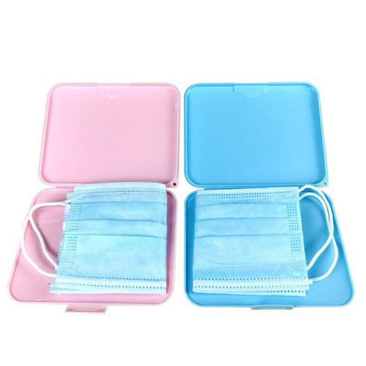 2 ÉTUIS À MASQUES COQUE CONTENEUR ORGANIZER PORTABLE BOÎTE DE POCHE