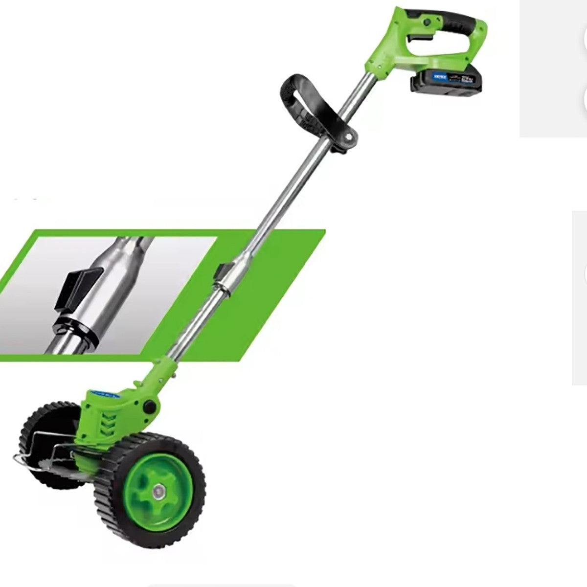 DECESPUGLIATORE TAGLIAERBA ELETTRICO A BATTERIA 21V 3 IN 1 CON RUOTE LAME 08212