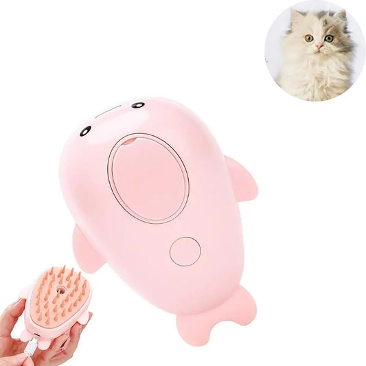 BROSSE DOUCE SPRAY MASSAGE RECHARGEABLE DAUPHIN CHIENS ET CHATS PETSPA QY-10