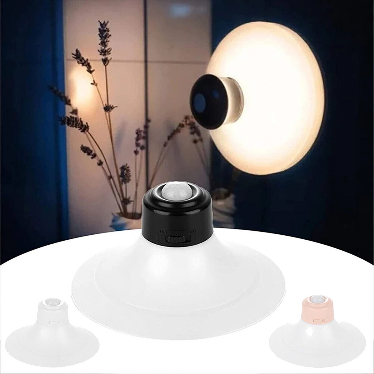 VEILLEUSE LED PORTABLE RECHARGEABLE AVEC VENTOUSE DÉTECTEUR DE MOUVEMENT ALLÉE