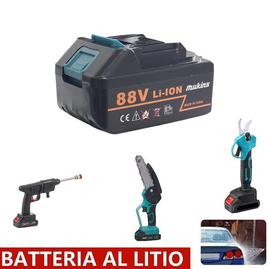 BATTERIE DE RECHANGE 88V MAX POUR MINI SCIE ÉLECTRIQUE NETTOYEUR HAUTE PRESSION TRONÇONNEUSE CISEAUX