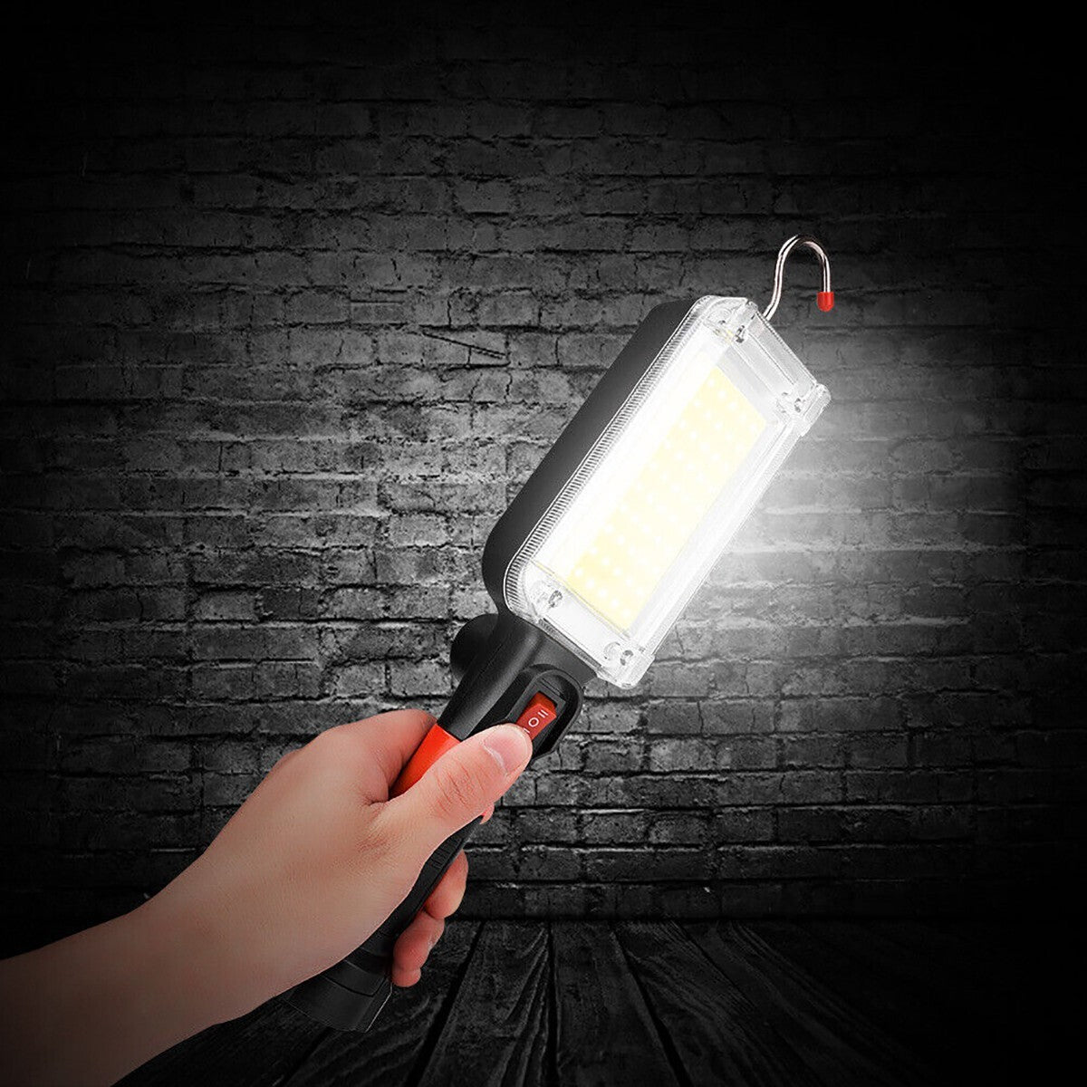 LAMPADA TORCIA COB DA LAVORO BASE CALAMITA 20W LED 700 LUMEN OFFICINA CAMPEGGIO