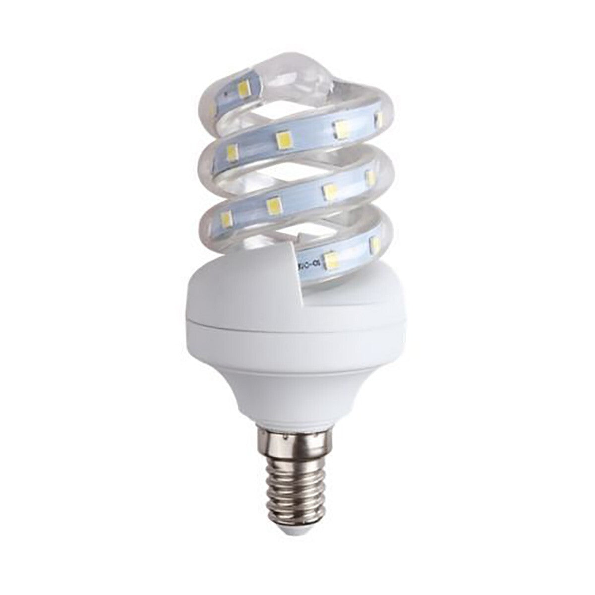 LAMPADINA LAMPADA A LED SMD 2835 5W WATT E14 SPIRALE BASSO CONSUMO LUCE FREDDA