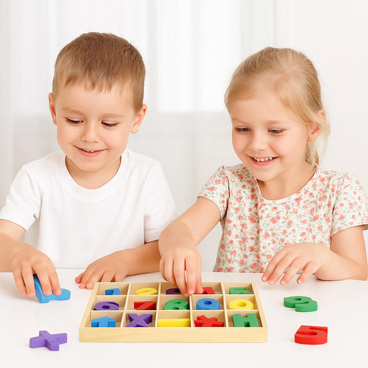 GIOCO EDUCATIVO LEGNO NUMERI COLORI MATEMATICA BAMBINI MONTESSORI 21CM 07295