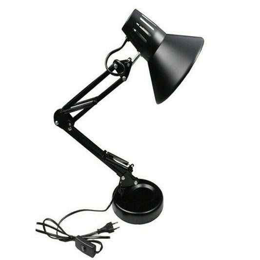 LAMPE ESTHÉTICIENNE ARTICULÉE ORIENTABLE E27 BASE DE BUREAU DE TABLE NOIRE TD-101