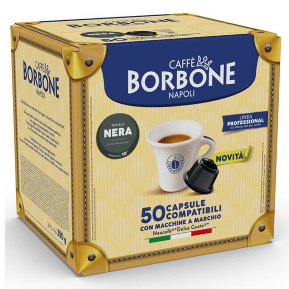 CAFFE BORBONE COMPATIBILI NESCAFÈ DOLCE GUSTO 50 CAPSULE CIALDE MISCELA NERA