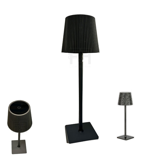 LAMPE DE TABLE TACTILE LED MODERNE RECHARGEABLE BAR HÔTEL RESTAURANT NOIR G02