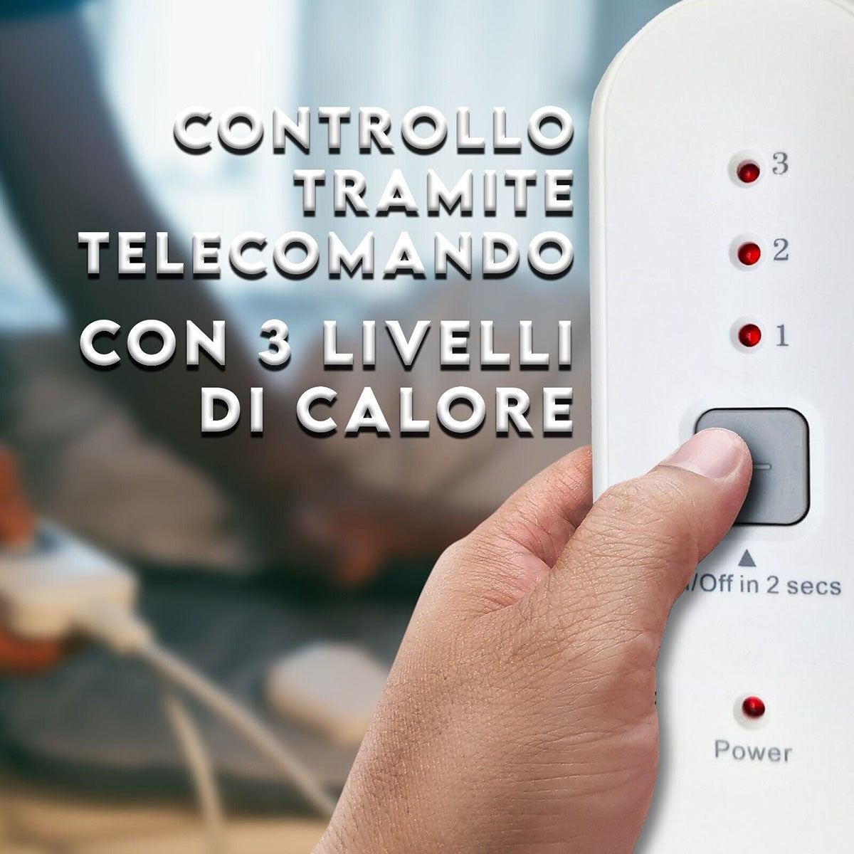 SCALDALETTO SINGOLO 150X80 CM ELETTRICO 100W IN POLIESTERE TELECOMANDO ML-G11