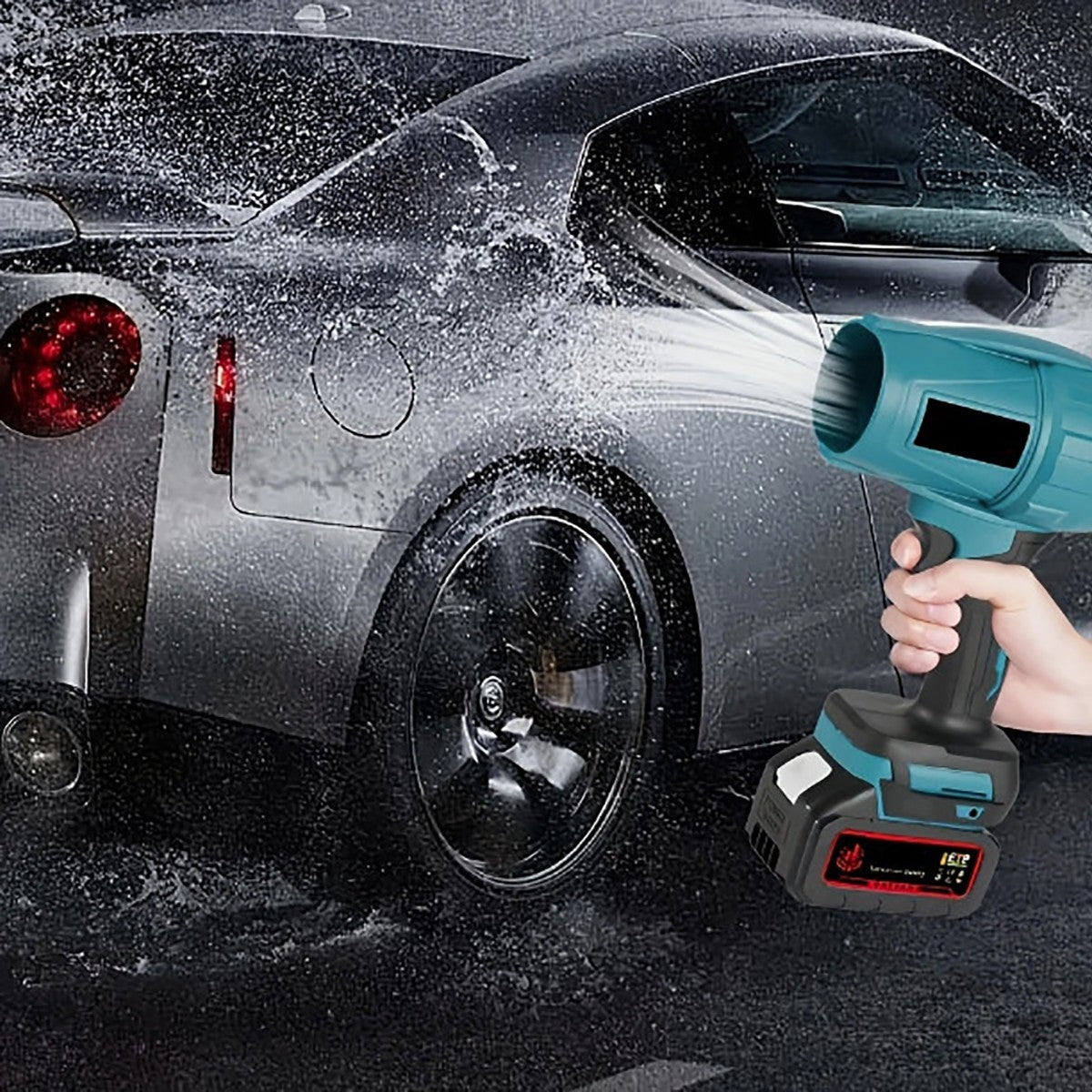 KIT GIARDINAGGIO 4 IN 1 MOTOSEGA CESOIA TAGLIARBA SOFFIATORE 2 BATTERIE 88V