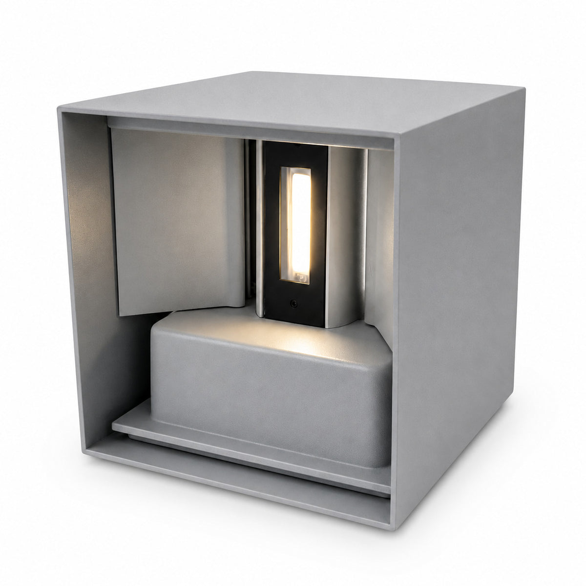 APPLIQUE LED 12W ESTERNO LAMPADA PARETE GRIGIO IP65 3000K 4000K 6000K ET-31689