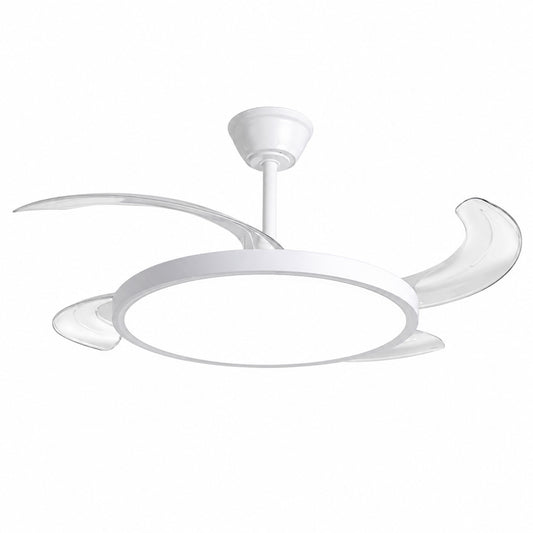 VENTILATORE DA SOFFITTO CON LUCE LED PALE RETRATTILI 42" 80W DIMMERABILE SJ-199