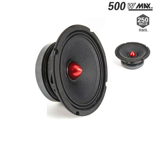 CASSA AUTO BULLET PROIETTILE PROFESSIONALE ALTOPARLANTE 16.5 CM 500W MAX SPEAKER