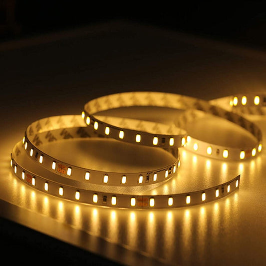BANDE LED 5M LUMIÈRE CHAUDE 3000K 12V 1500LM 15W 5730 FLEXIBLE SIMPLE TE-B0486