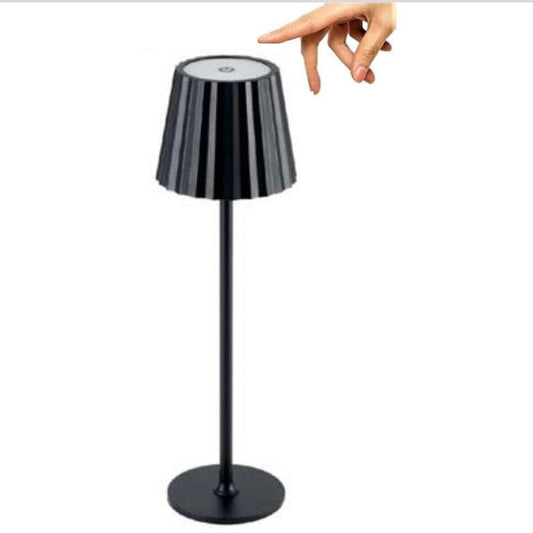 LAMPE DE TABLE TACTILE LED MODERNE RECHARGEABLE BAR HÔTEL RESTAURANT NOIR TD-306