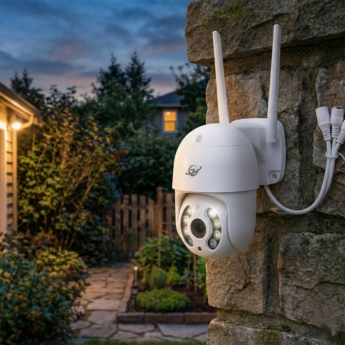 CAMÉRA IP CAM WIFI CAMÉRA DÔME SANS FIL EXTÉRIEURE SD 2MP PTZ HD 8 LED 8176QJ