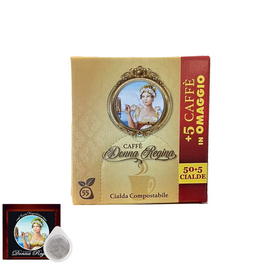 50 CAPSULES ESE 44MM CAFÉ DONNA REGINA FORT NAPOLITAIN + 5 CAPSULES OFFERTES
