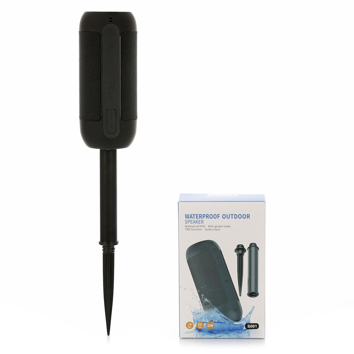 ENCEINTE BLUETOOTH PIQUET SABLE PLAGE JARDIN EXTÉRIEUR HAUT-PARLEUR