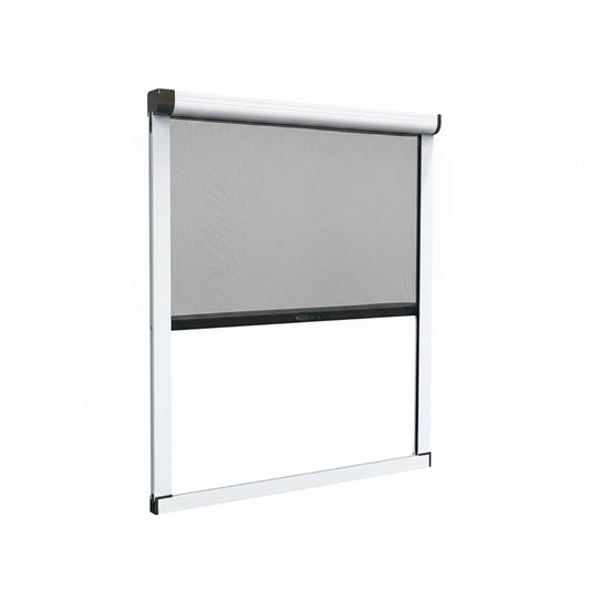 ZANZARIERA A RULLO 80X170CM VERTICALE SENZA FORI ALLUMINIO PER FINESTRA 08323