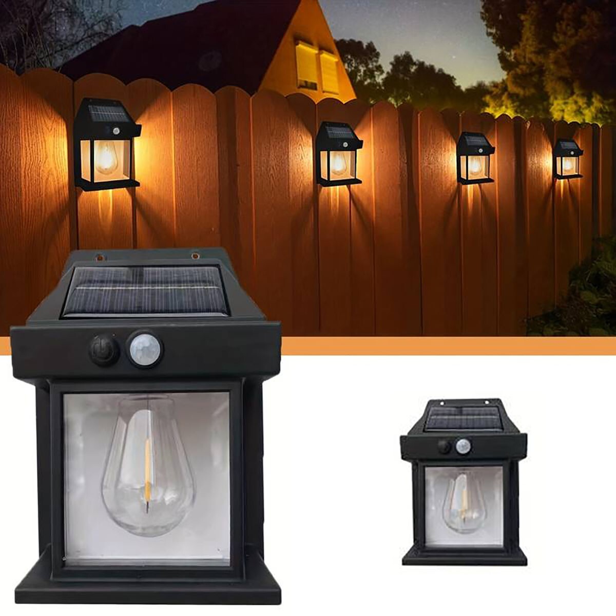APPLIQUE LAMPE LED MURALE EXTÉRIEURE SOLAIRE CRÉPUSCULAIRE JARDIN B0595