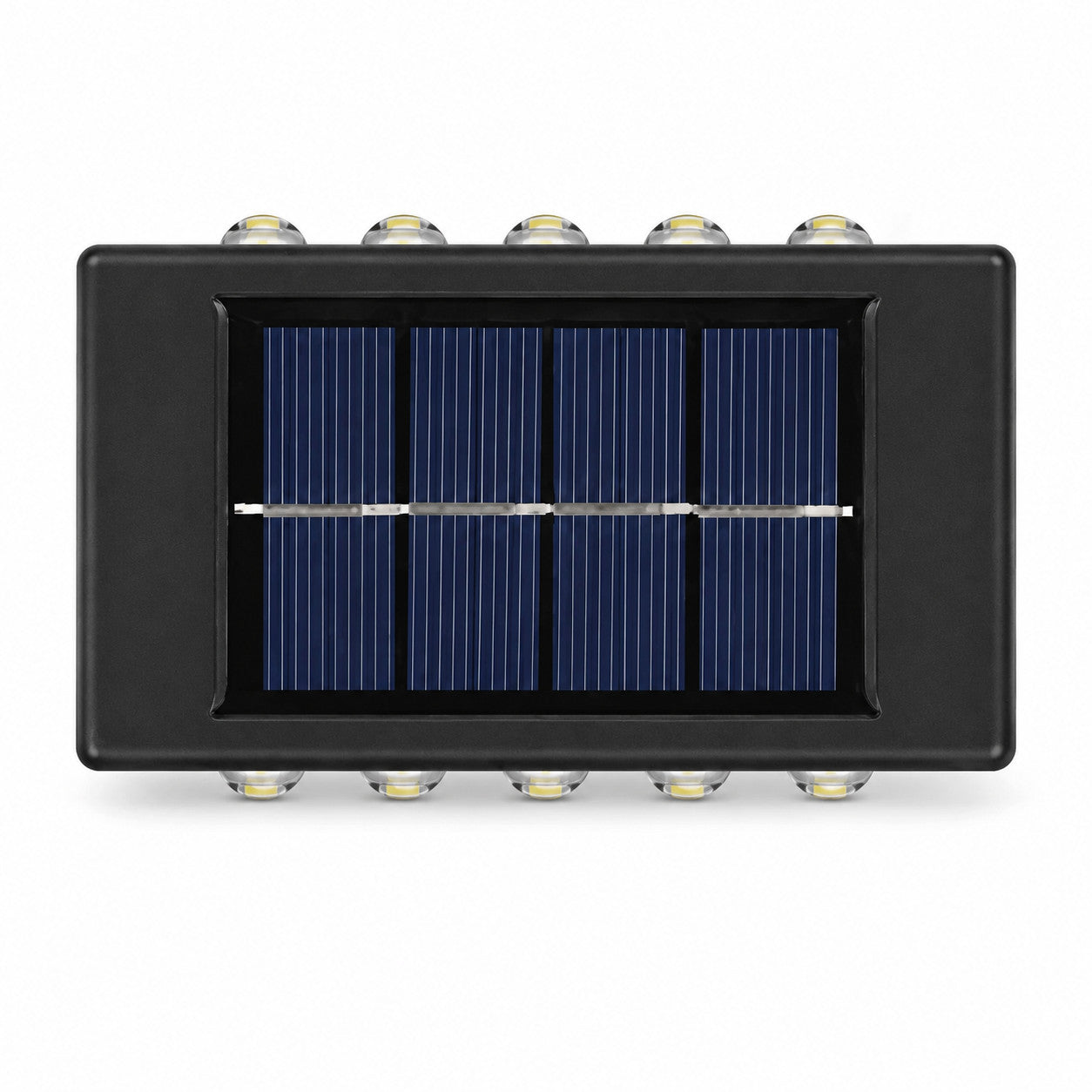 APPLIQUE LAMPE 10 LED MURALE SOLAIRE IP65 BIDIRECTIONNELLE JARDIN TE-B0569