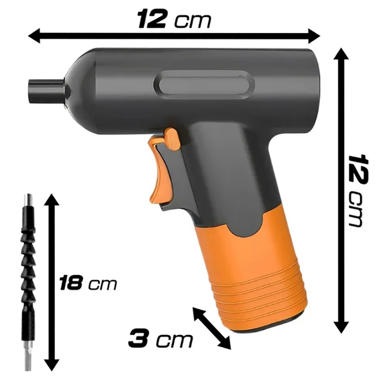 MINI TRAPANO AVVITATORE RICARICABILE CORDLESS KIT PUNTE USB CASA FAI DA TE
