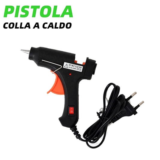 PISTOLA COLLA A CALDO INCOLLATRICE TERMOCOLLANTE BRICOLAGE FAI DA TE 40W AS06790