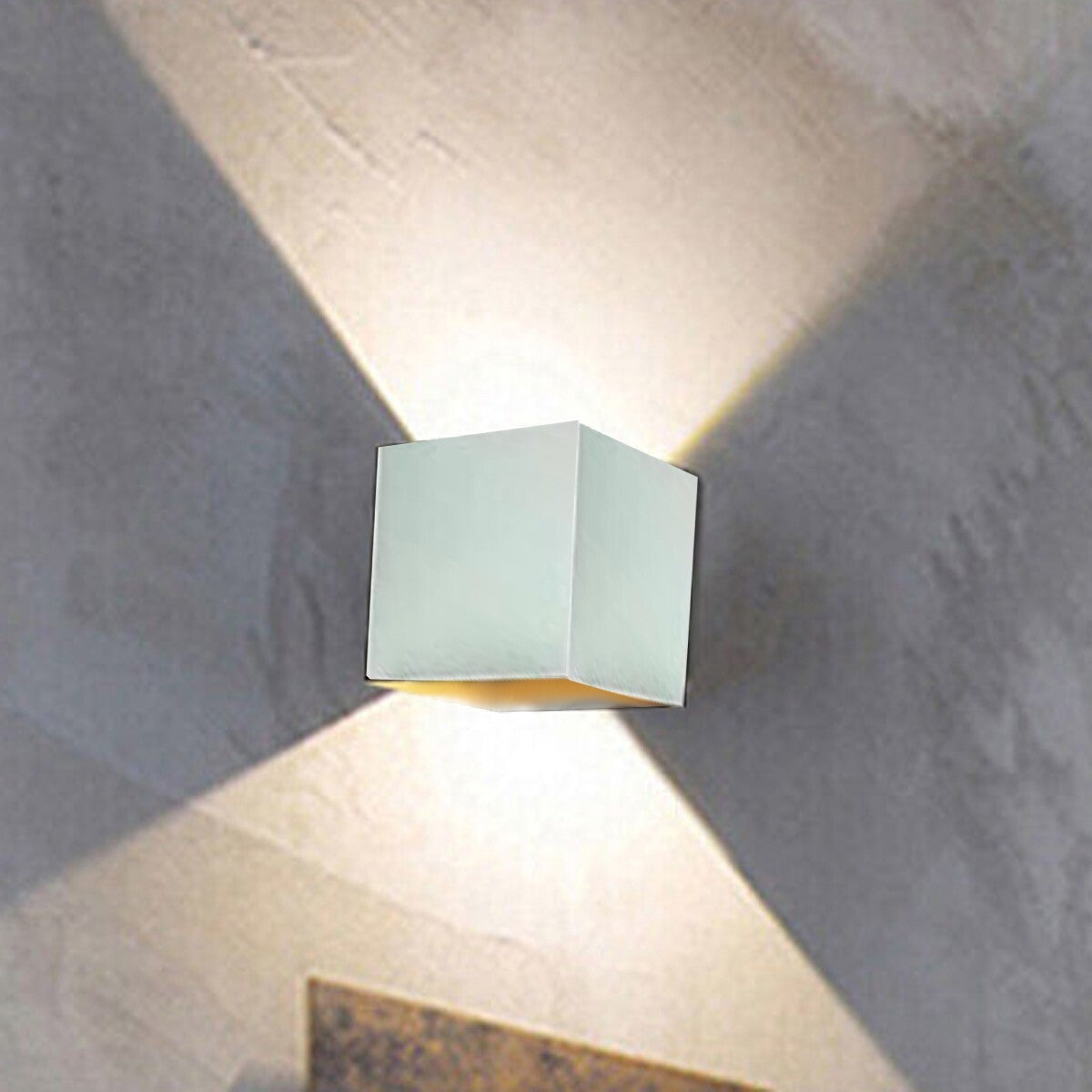 APPLIQUE LED COB LAMPE MURALE 20W CARRÉ BLANC NATUREL INTÉRIEUR EXTÉRIEUR 18