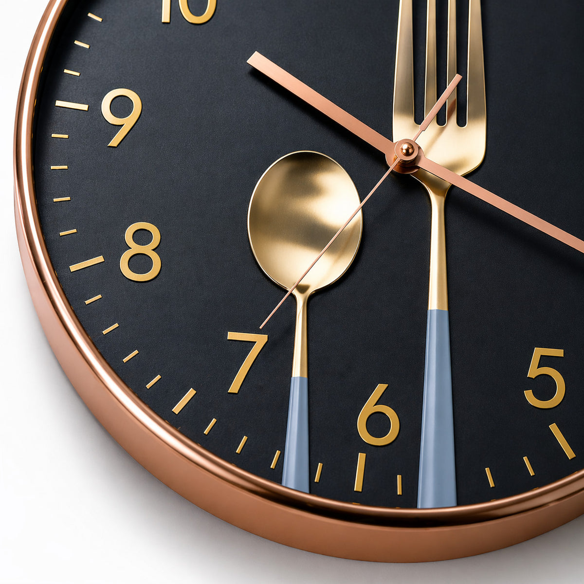 OROLOGIO DA PARETE CUCINA DESIGN POSATE MODERNO 30CM DECORAZIONE CASA