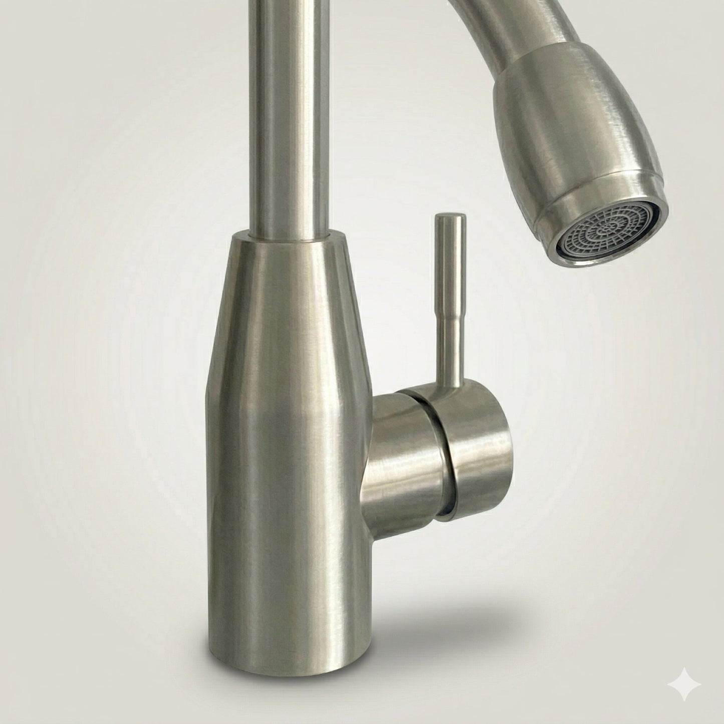 ROBINET MITIGEUR DE CUISINE MONOCOMMANDE CHROMÉ COL DE CYGNE PIVOTANT EAU 8066