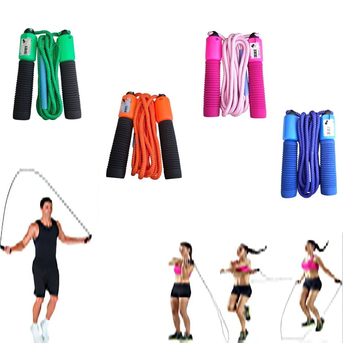 CORDA PER SALTARE CALORIE CONTA CORDA SALTO TIMER CONTA SALTI ELASTICA SPORT