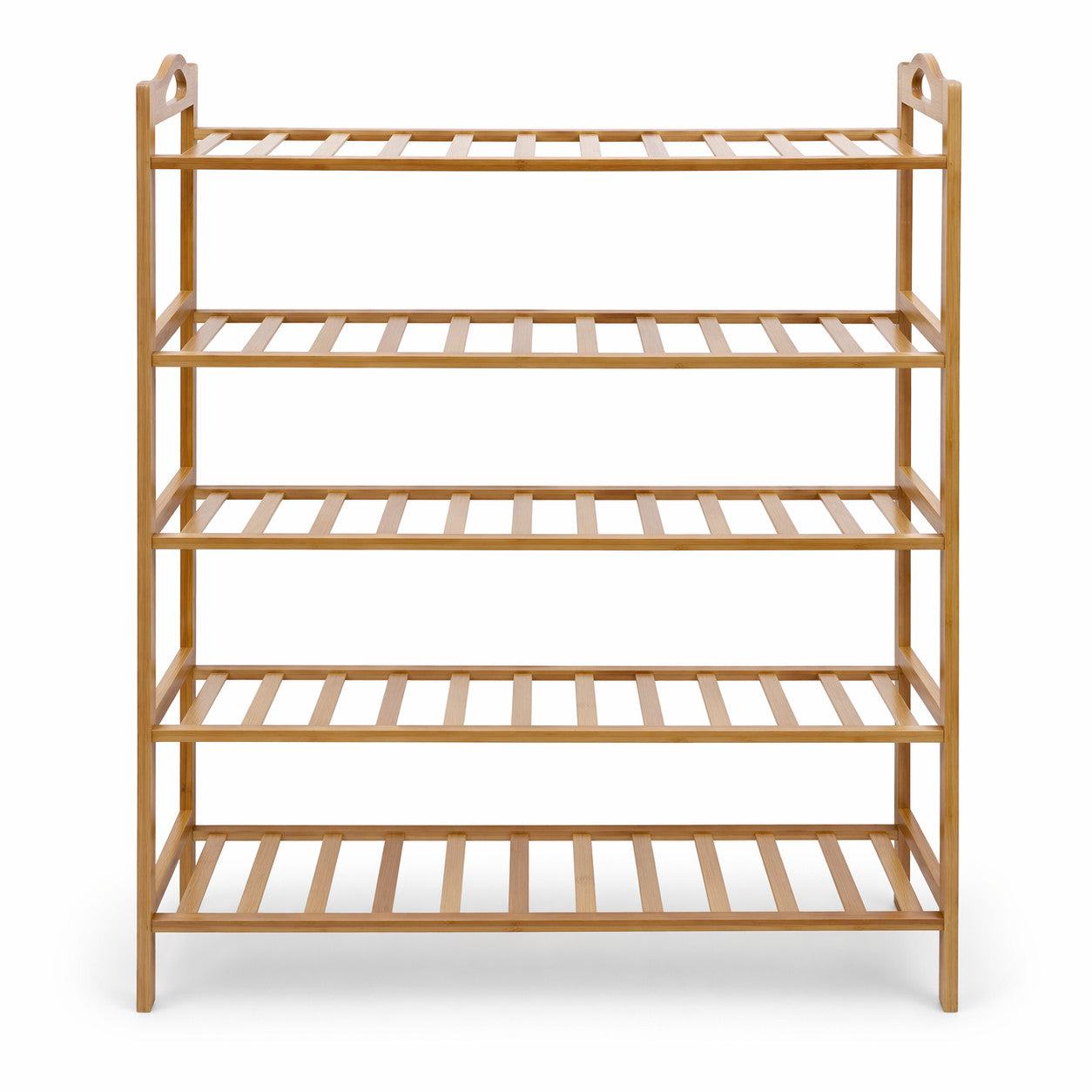SCARPIERA IN LEGNO 5 RIPIANI PORTASCARPE SALVASPAZIO 68X24X90 CM 69414