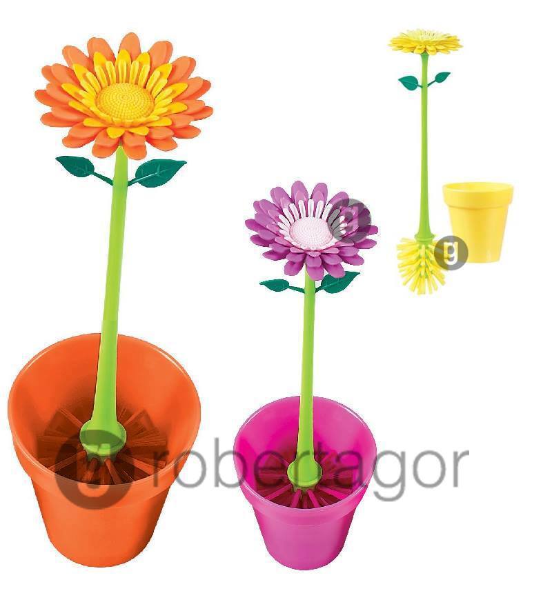 SPAZZOLA PULIZIA VETRO PIATTI BICCHIERI BICCHIERI FIORE FLOWER VASO CUCINA