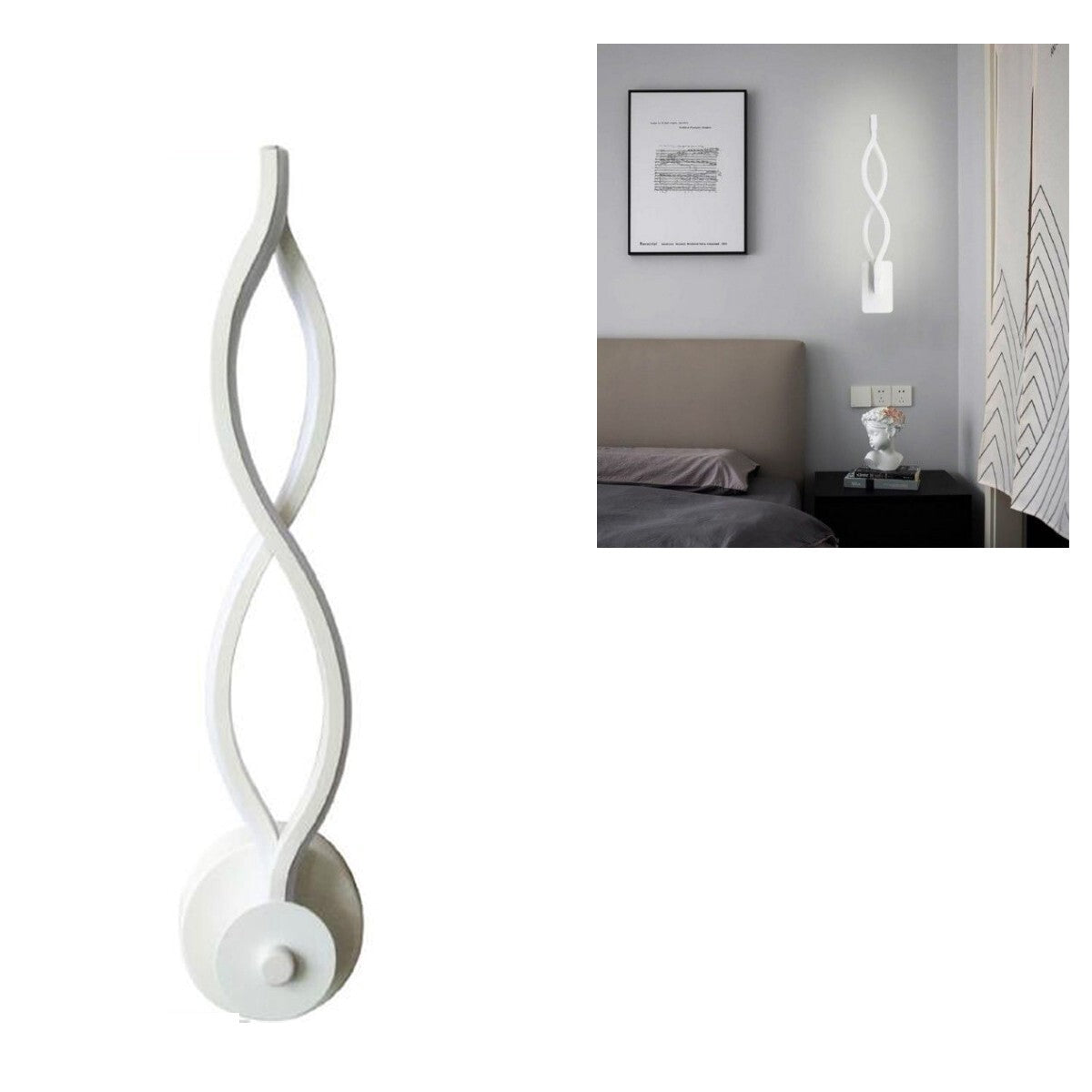 APPLIQUE MURALE INTÉRIEURE MODERNE 12W LUMIÈRE FROIDE SJ-092