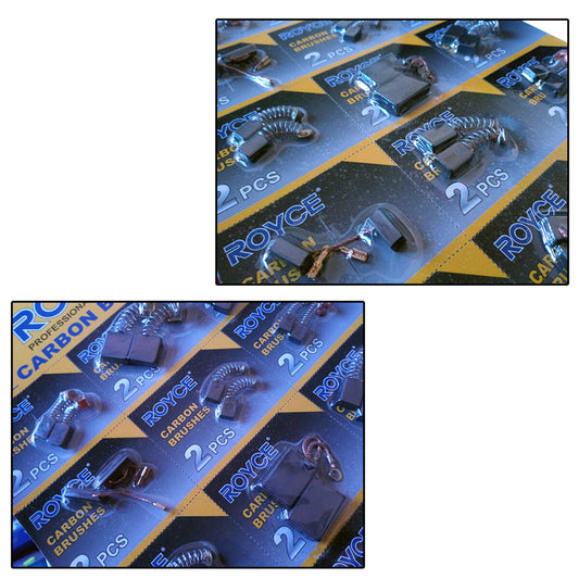 KIT 16 PIÈCES DE RECHANGE BALAIS DE CHARBON MOTEUR POUR MOTEUR ÉLECTRIQUE PERCEUSE