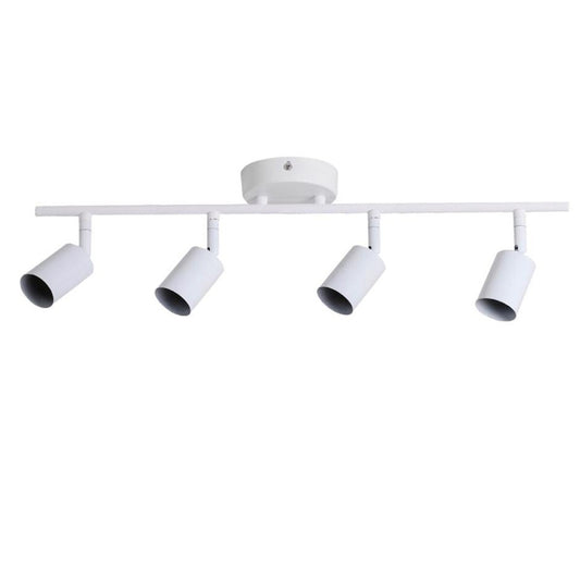 APPLIQUE 4 FARETTI SOFFITTO SOSPENSIONE PLAFFONIERA ORIENTABILI GU10 LED BIANCO*