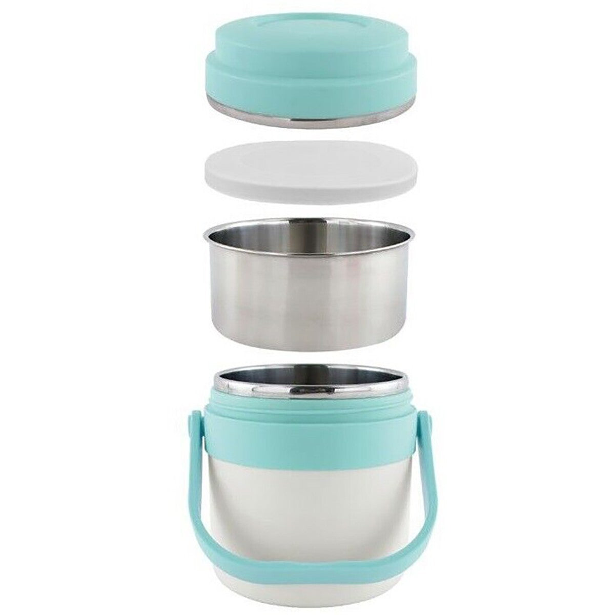 PORTAVIVANDE THERMOS CONTENITORE PORTA PRANZO TERMICO ACCIAIO BORSA TERMICA 1.6L