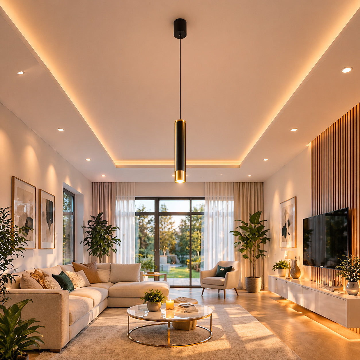 LAMPADA SOSPENSIONE LED 18W REGOLABILE 3 COLORI 3000K 4000K 6000K 1200LM LP003