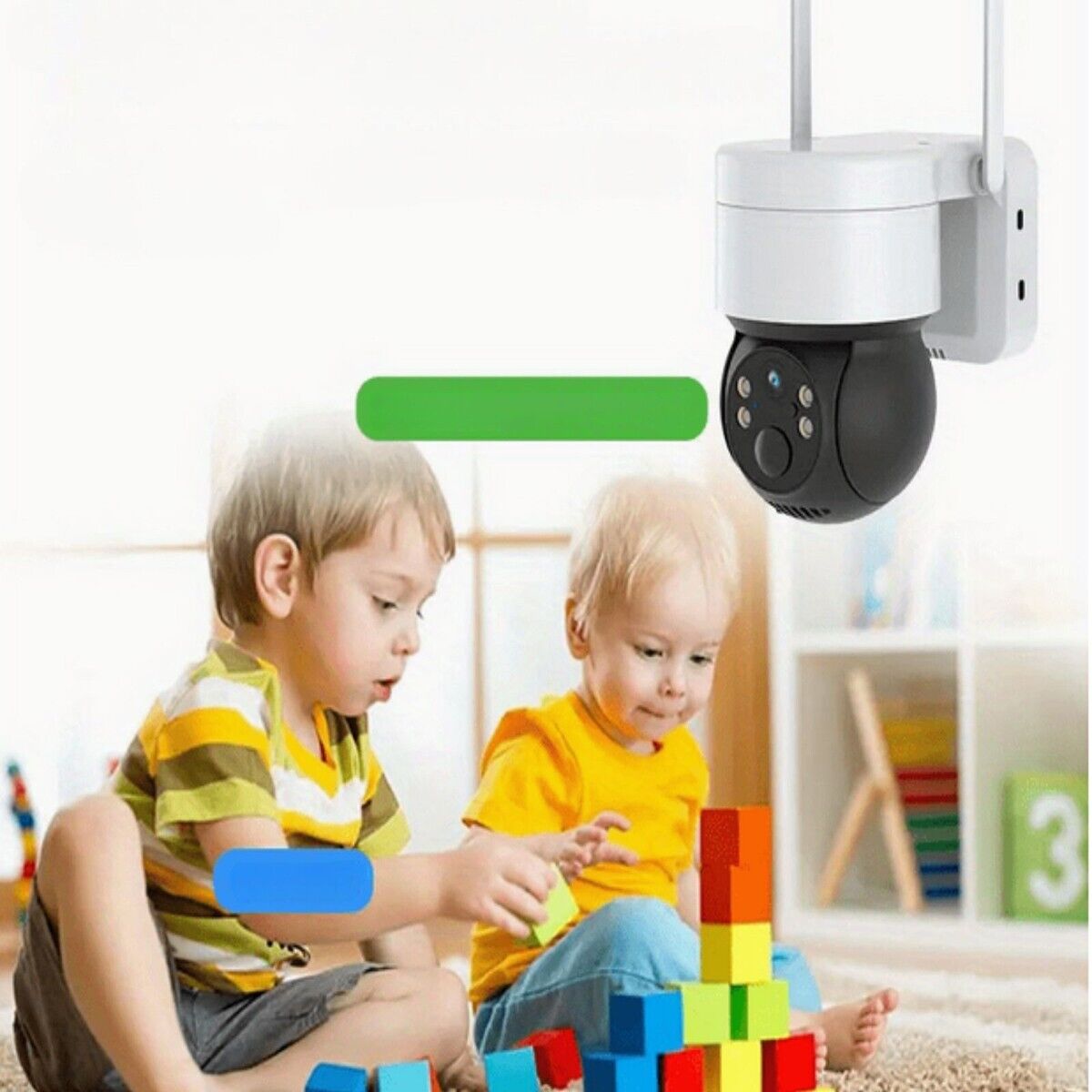 TELECAMERA VIDEOSORVEGLIANZA PANNELLO SOLARE WIFI SICUREZZA ALLARME JT-8258T