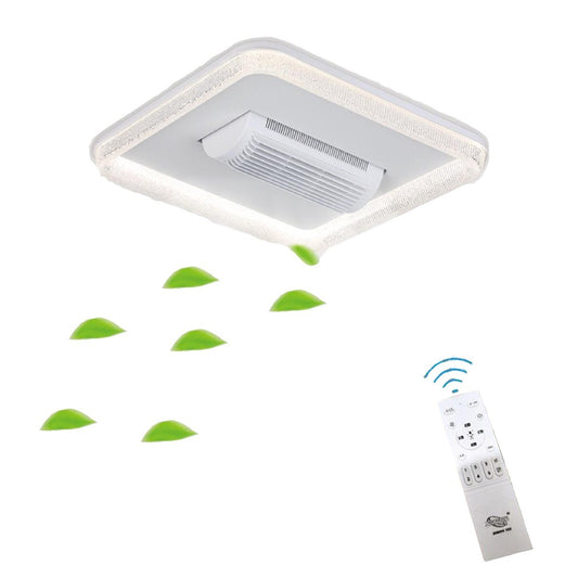 PLAFONIERA LED CON VENTILATORE 36W 500MM SENZA PALE LUCE CALDA FREDDA ET-31528