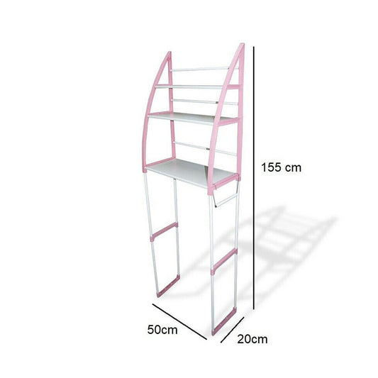 ORGANIZER CON 3 MENSOLE SCAFFALE SOPRA WC BAGNO SALVASPAZIO PORTAOGGETTI