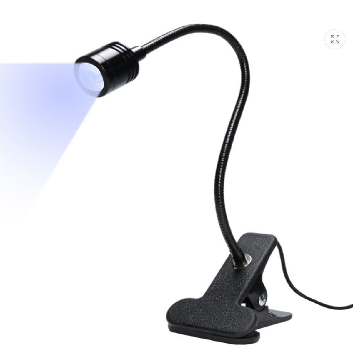 LAMPADA COLLA UV LUCE VIOLA RAGGI ULTRAVIOLETTI LED CLIP TAVOLO NAIL ART UNGHIE
