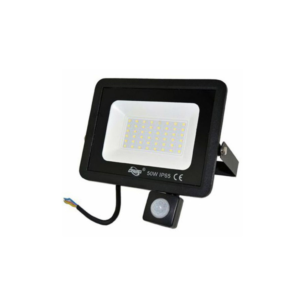 FARO LED FARETTO GIARDINO 50W LUCE FREDDA SENSORE MOVIMENTO CREPUSCOLARE