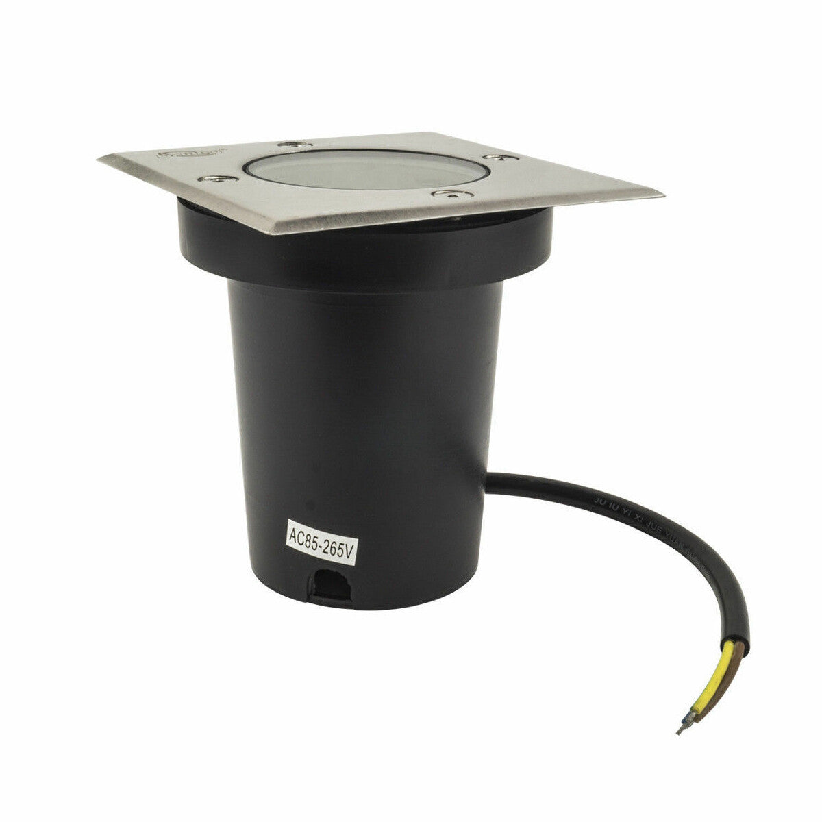 PROJECTEUR ENCASTRABLE DE SOL GU10 CARRÉ LAMPE PROJECTEUR JALONNEMENT EXTÉRIEUR