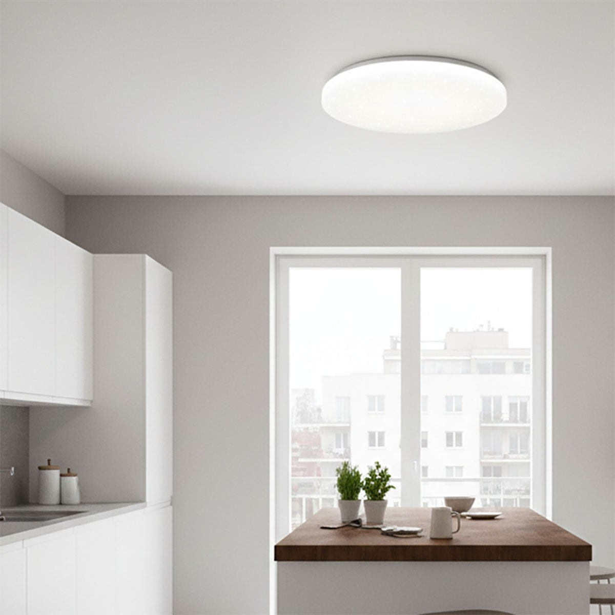 PLAFONIERA DA SOFFITTO LED 60W 3000K 4000K 6500K 8000LM SOTTILE 50CM ET-31640
