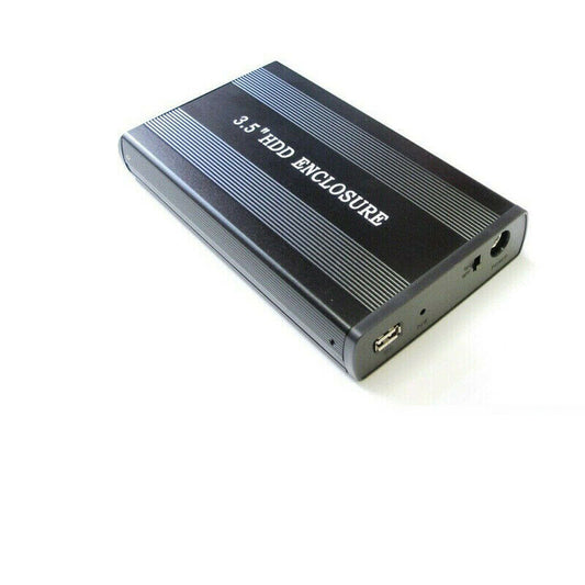CASE BOX ESTERNO PER HARDISK HARD DISK IN ALLUMINIO HD 3.5" IDE USB 2.0 HDD