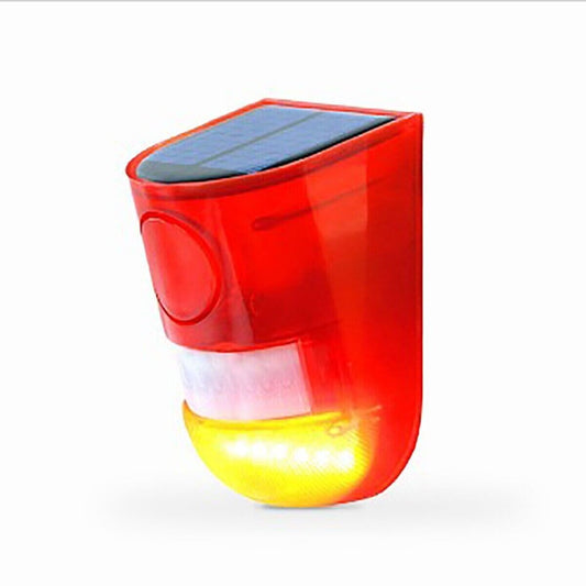 LUMIÈRE LED CLIGNOTANTE SIRÈNE CAPTEUR ANTIVOL ÉNERGIE SOLAIRE ALARME AL-05536