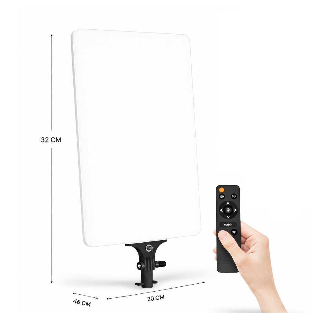 PANNELLO LED 16" FOTO VIDEO CREATEOR SOFTBOX TELECOMANDO 2700K-7500K AS-08138