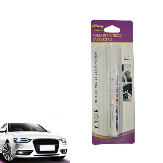 STYLO MARQUEUR RETOUCHE RAYURES CARROSSERIE RÉPARE VOITURE MOTO BLANC